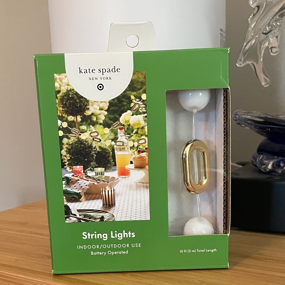 Kate Spade New York x Target 10ft String Lights - Battery Operated NWT